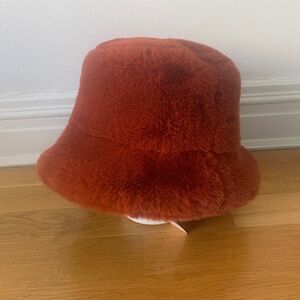 NWT Anthropologie Faux Fur Bucket Hat